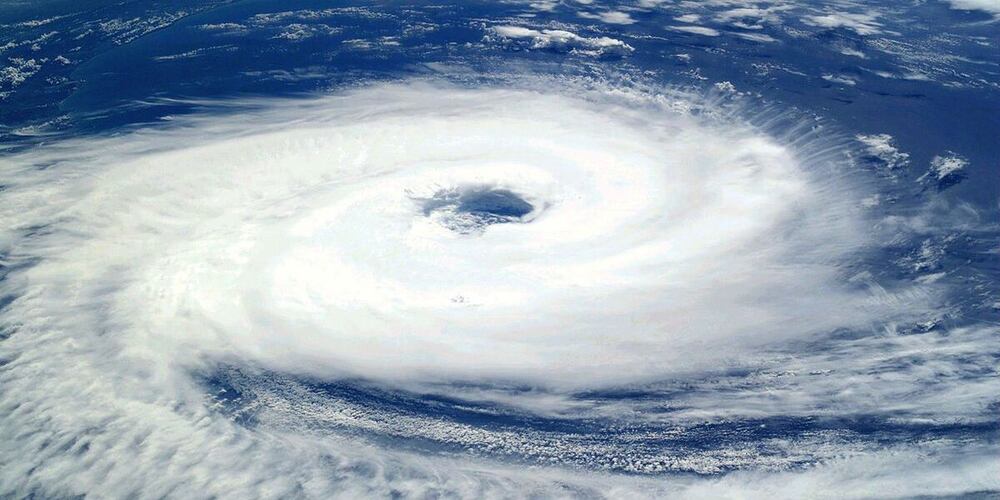 A view of a hurricane formation.